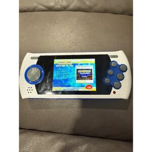 Sega Genesis Ultimate Portable Game Player Deluxe AtGames 80 Games White Blue